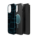 Neon Grid Magnetic Impact-Resistant iPhone Case | MagSafe compatible  Shamo's