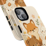 Forest Friends iPhone Case — Fox, Bear & Bunny Design. with MagSafe  Shamo's