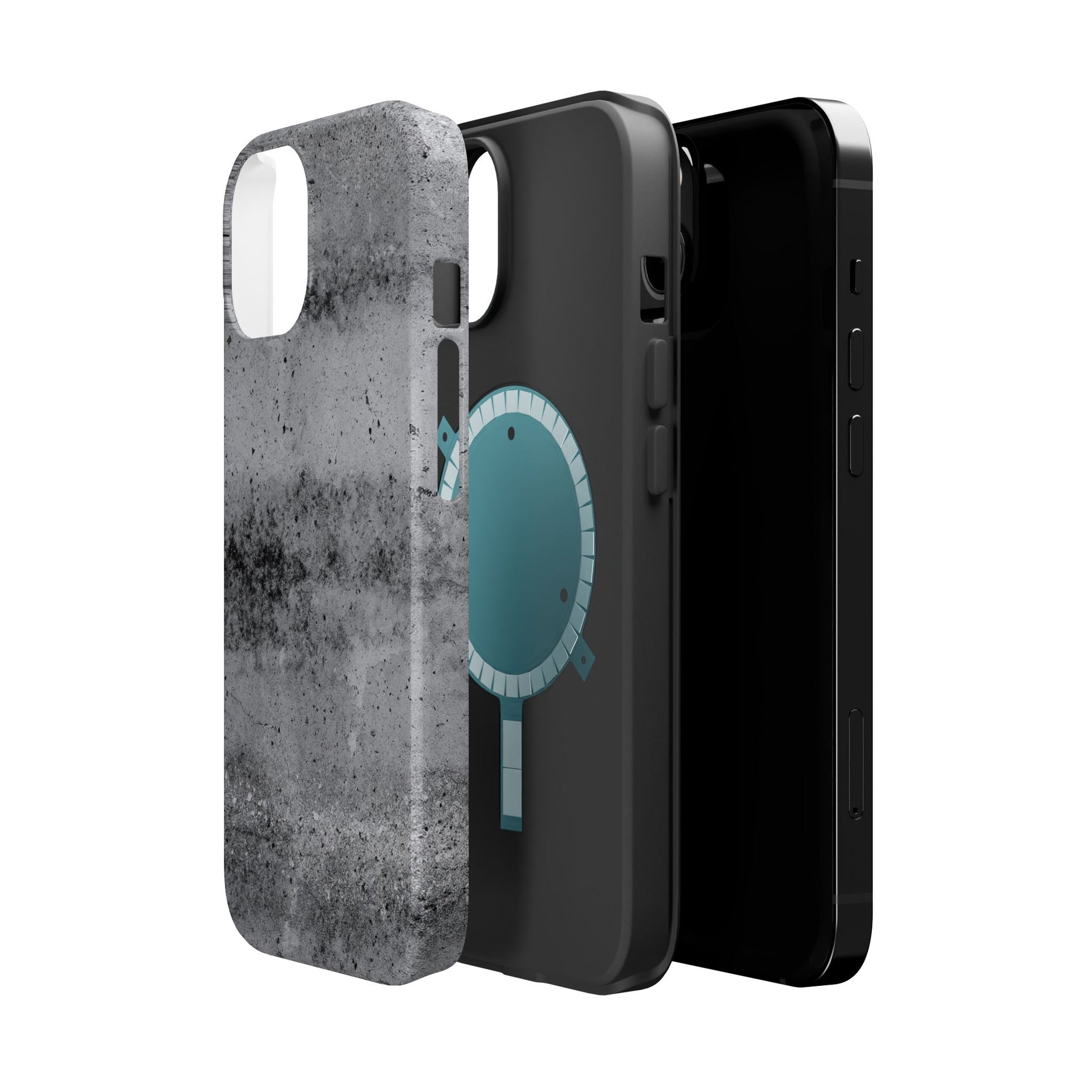 Concrete Pattern iPhone Case with Magsafe Compatibility