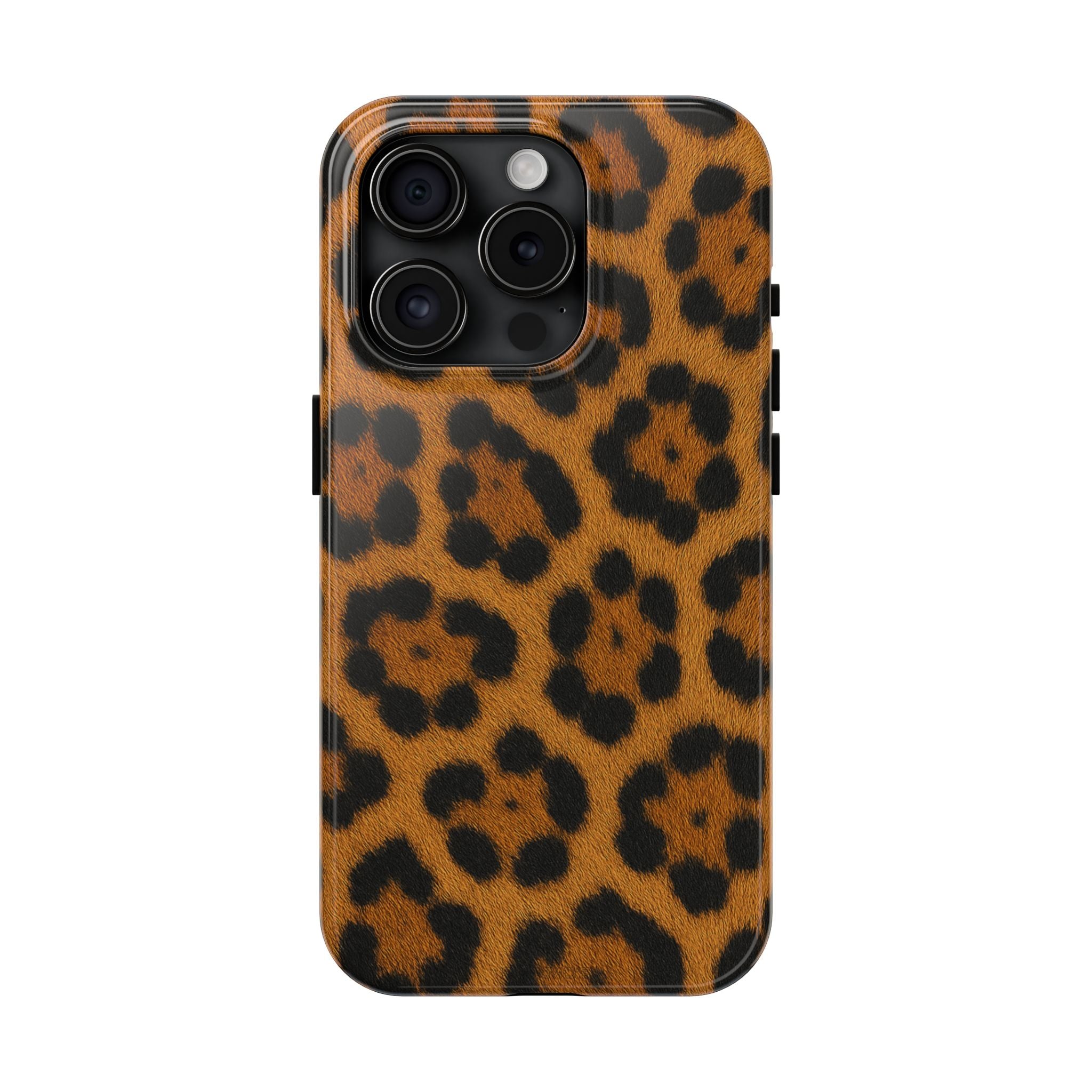 Lion Skin Pattern Tough Phone Case — Rugged Protective Phone Case - iPhone 15 Pro - Shamo's