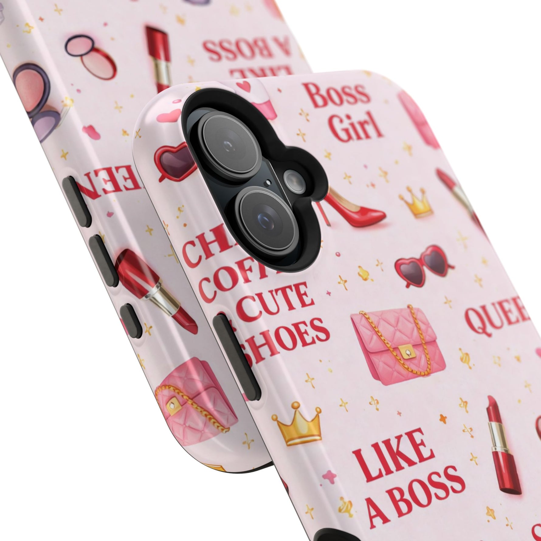 Boss Girl Cosmetic Pattern iPhone Case | MagSafe - iPhone 17 / Glossy - Shamo's