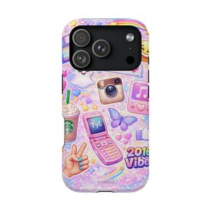 2016 Vibes Y2K Sticker Collage Magnetic Impact-Resistant iPhone Case with MagSafe Compatibility - iPhone 17 Pro / Glossy - Shamo's