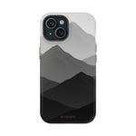 Monochrome Mountain Design iPhone Case | MagSafe