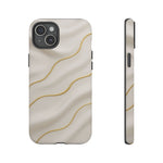 Elegant Gold Wave Tough iPhone Case  Shamo's iPhone 15 Plus / Matte