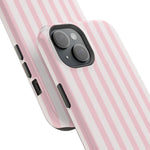 Pink Stripe Impact-Resistant Phone Case | MagSafe