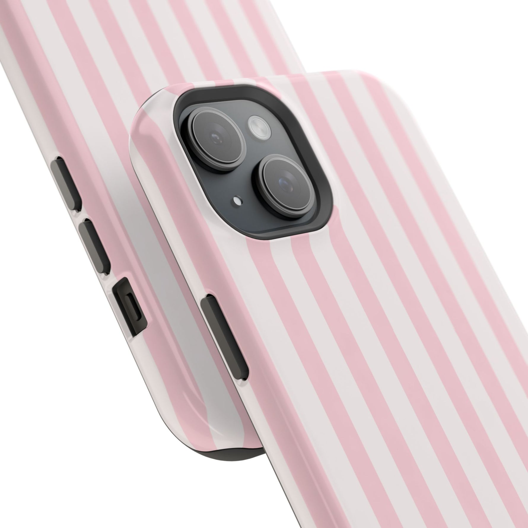 Pink Stripe Impact-Resistant Phone Case | MagSafe