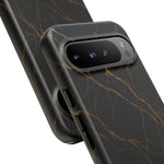 Black Marble Tough iPhone Case  Shamo's