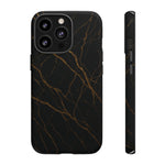 Black Marble Tough iPhone Case - Shamo's