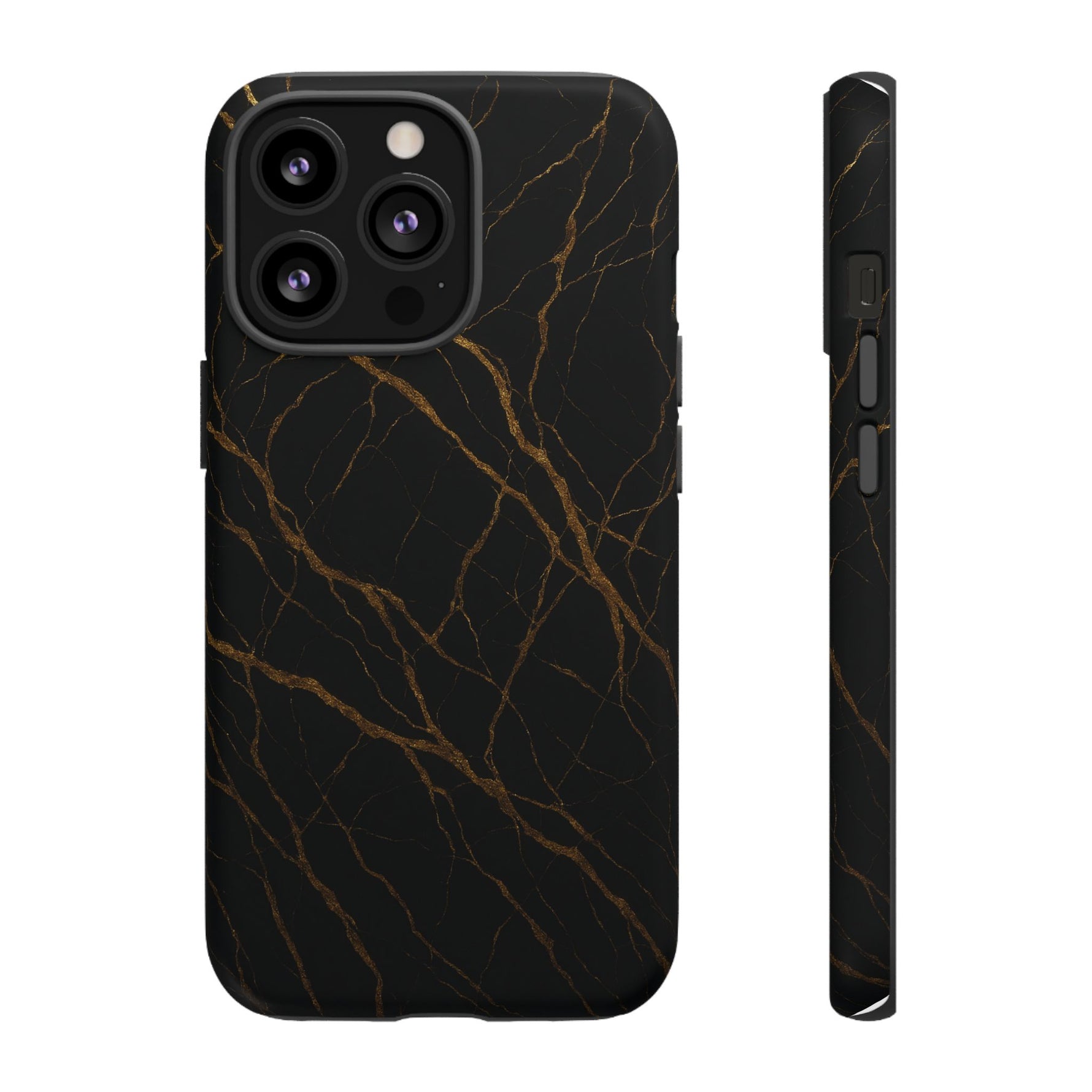Black Marble Tough iPhone Case - Shamo's