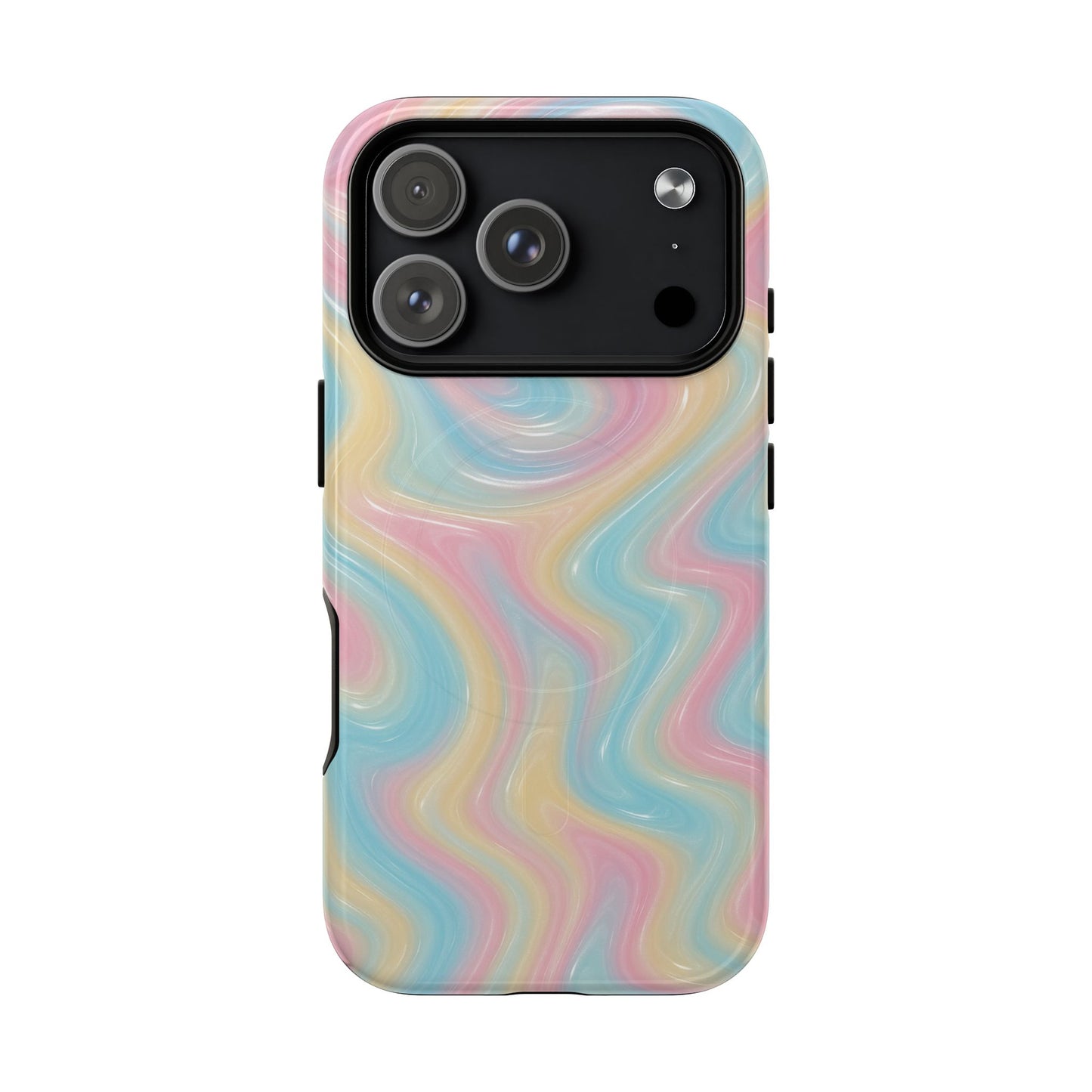 Rainbow Marble Swirl iPhone Case with MagSafe - Shamo's