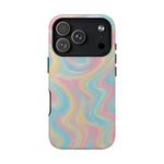 Rainbow Marble Swirl iPhone Case with MagSafe - Shamo's