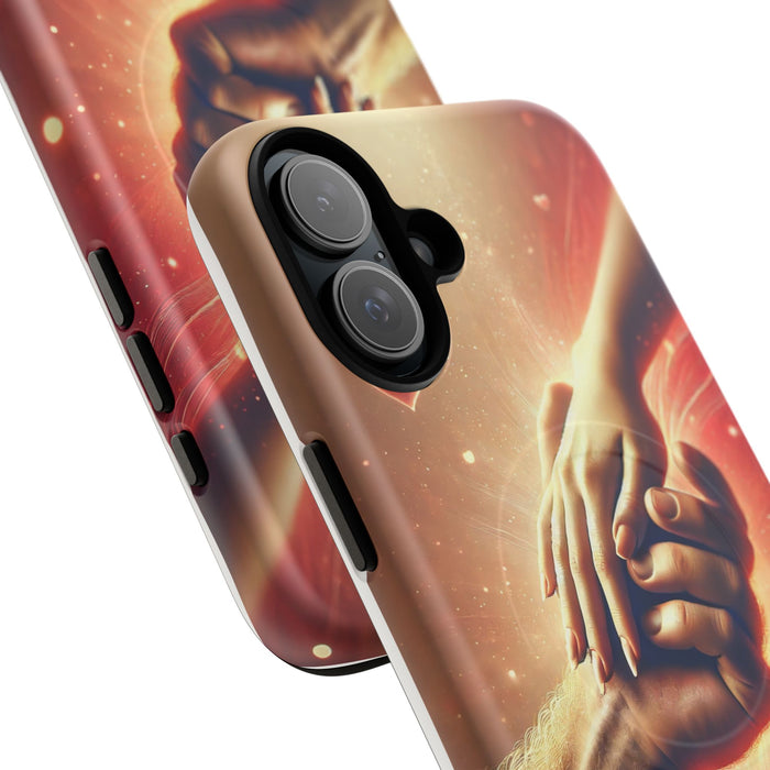 Magnetic Phone Case - Hands in Love Design - Compatible with MagSafe