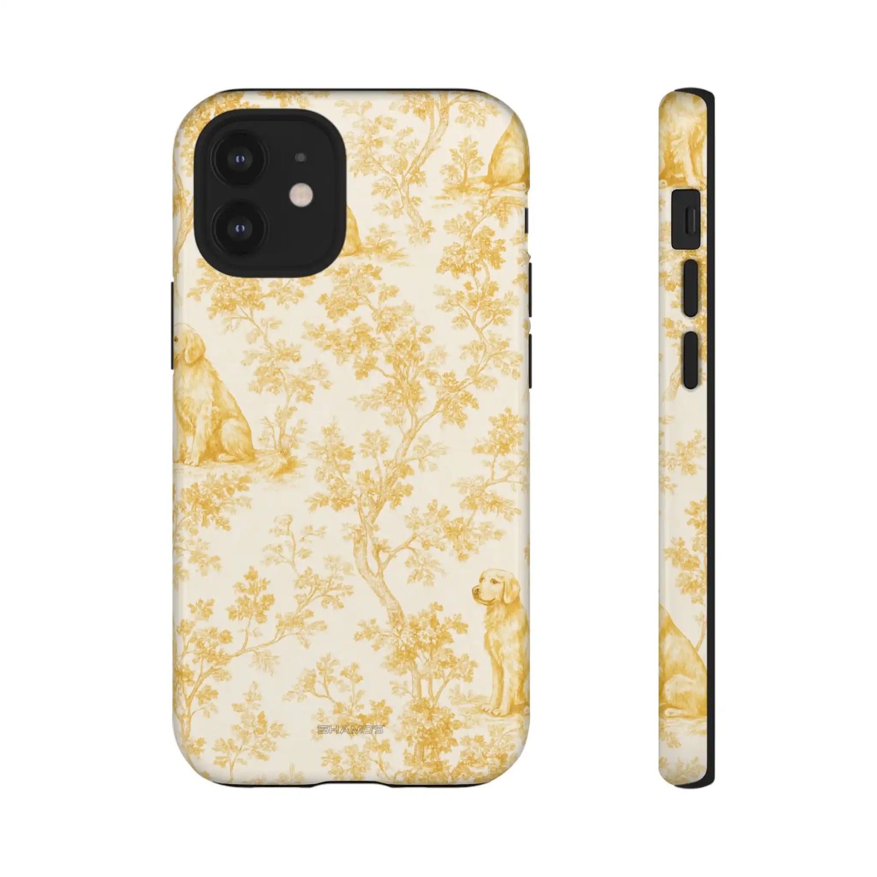 Golden Retriever Pattern Phone Case — Impact Resistant Tough Cases