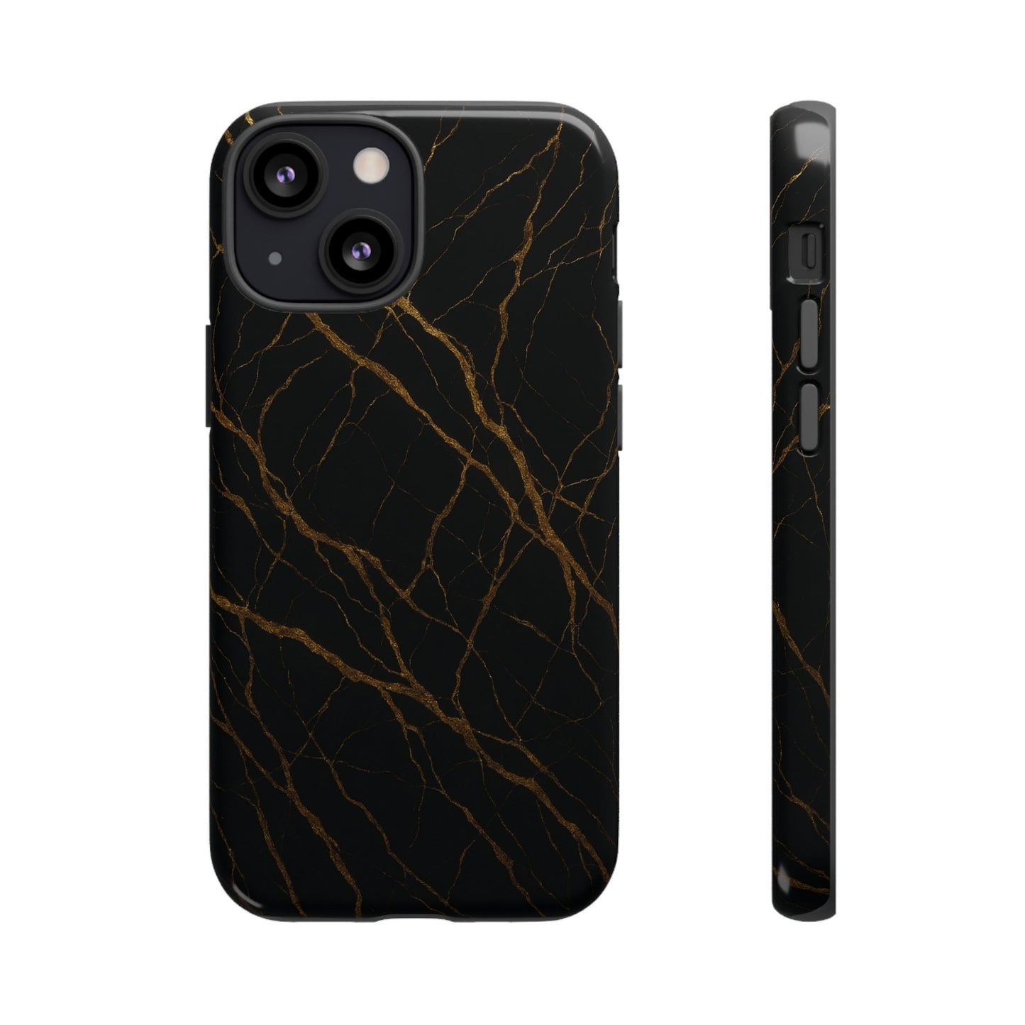Black Marble Tough iPhone Case - Shamo's