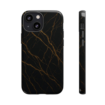 Black Marble Tough iPhone Case - Shamo's