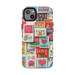 Vintage Romantic Love Stamp iPhone Case | Tough Protection + MagSafe  Shamo's iPhone 14 Plus / Glossy