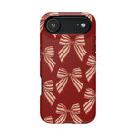 Holiday Red Bow iPhone Case — Impact‑Resistant iPhone Cover with MagSafe compatibility  Shamo's iPhone 17 Air / Matte