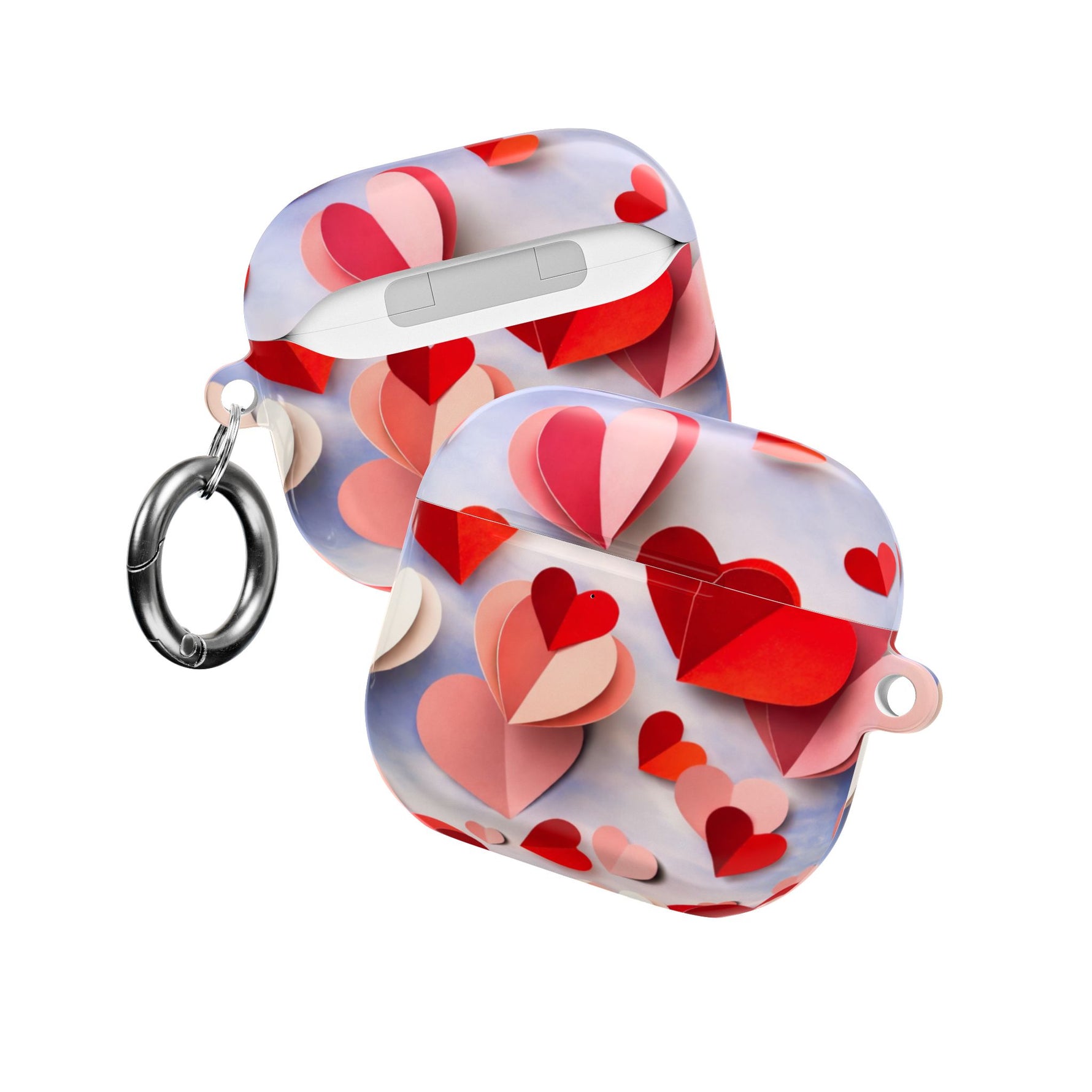 AirPod Case | 3D Paper Hearts Valentine Protective AirPods Case