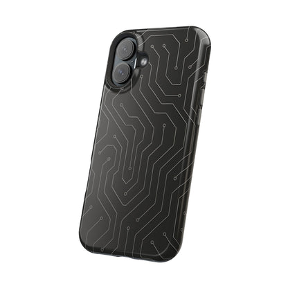 Black Circuit Board Design iPhone Case | MagSafe  Shamo's