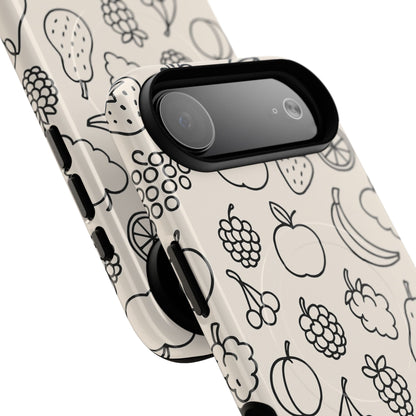 Fruit Pattern Tough iPhone Case | Compatible with MagSafe