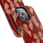 Holiday Red Bow iPhone Case — Impact‑Resistant iPhone Cover with MagSafe compatibility  Shamo's