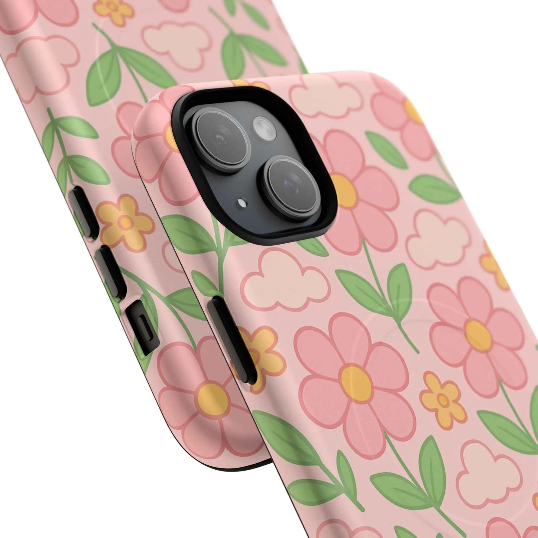Floral Tough MagSafe Magnetic Phone Case - Stylish Protection for Your Device