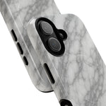 Silver Mist Marble iPhone Case with MagSafe - iPhone 17 / Glossy - Shamo's