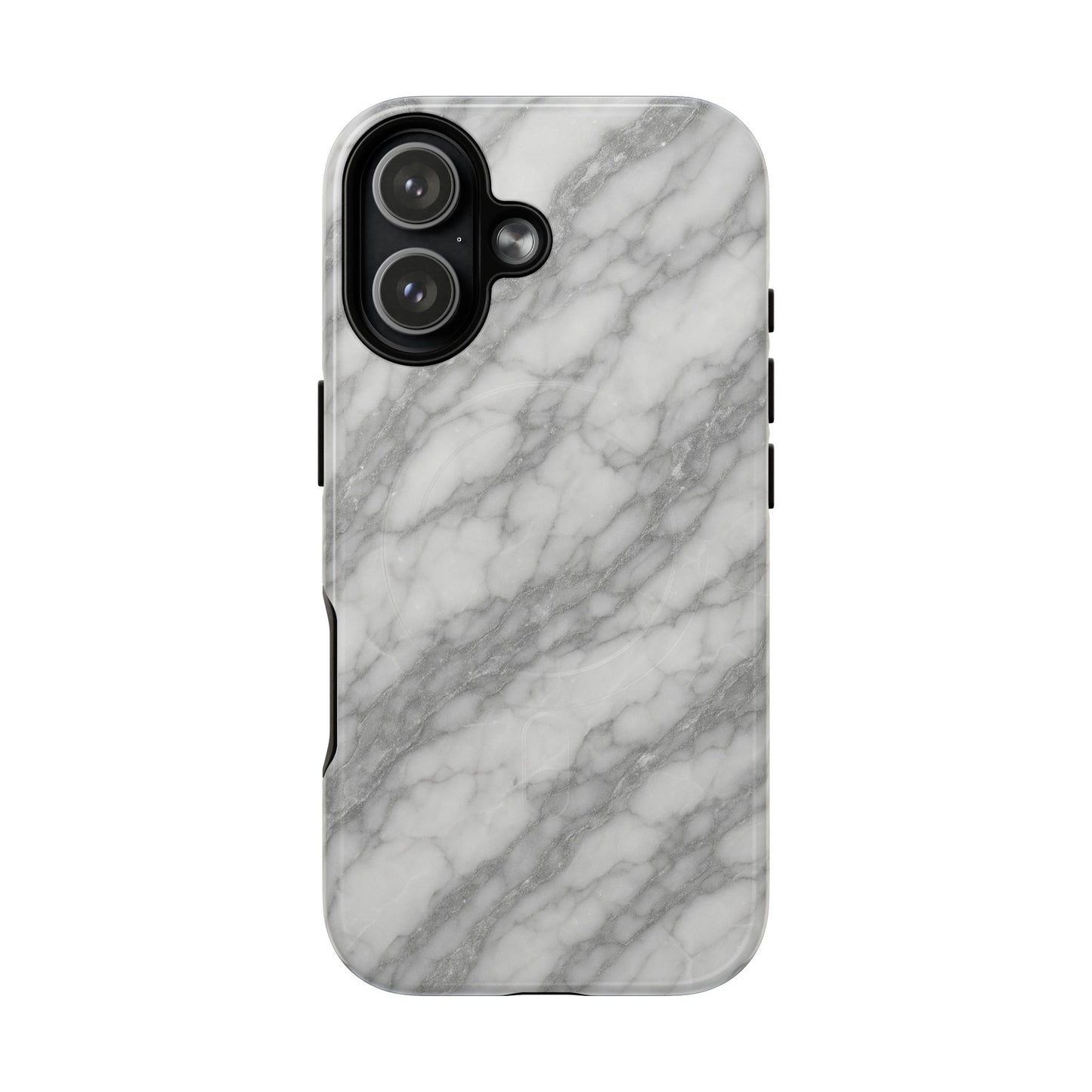 Silver Mist Marble iPhone Case with MagSafe - Shamo's