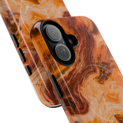Amber Agate Marble iPhone Case — compatible with MagSafe