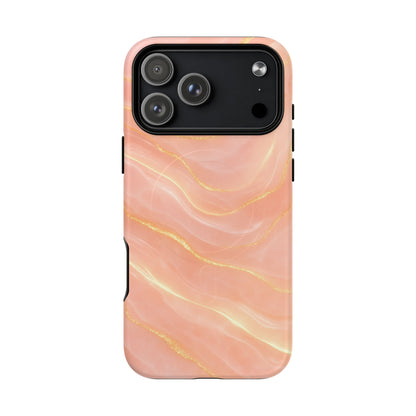 Luxury Series Pink Marble iPhone Case compatible with MagSafe - Shamo's