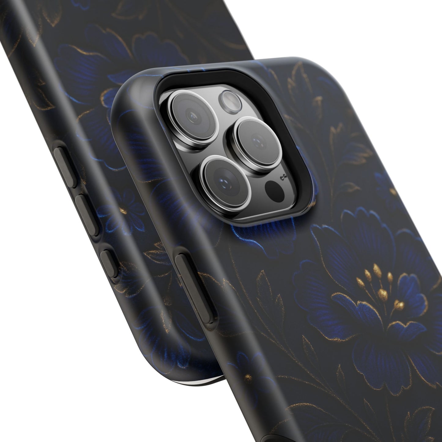 3D Velvet Night Flower iPhone Case | MagSafe