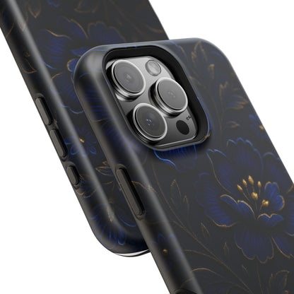 3D Velvet Night Flower iPhone Case | MagSafe