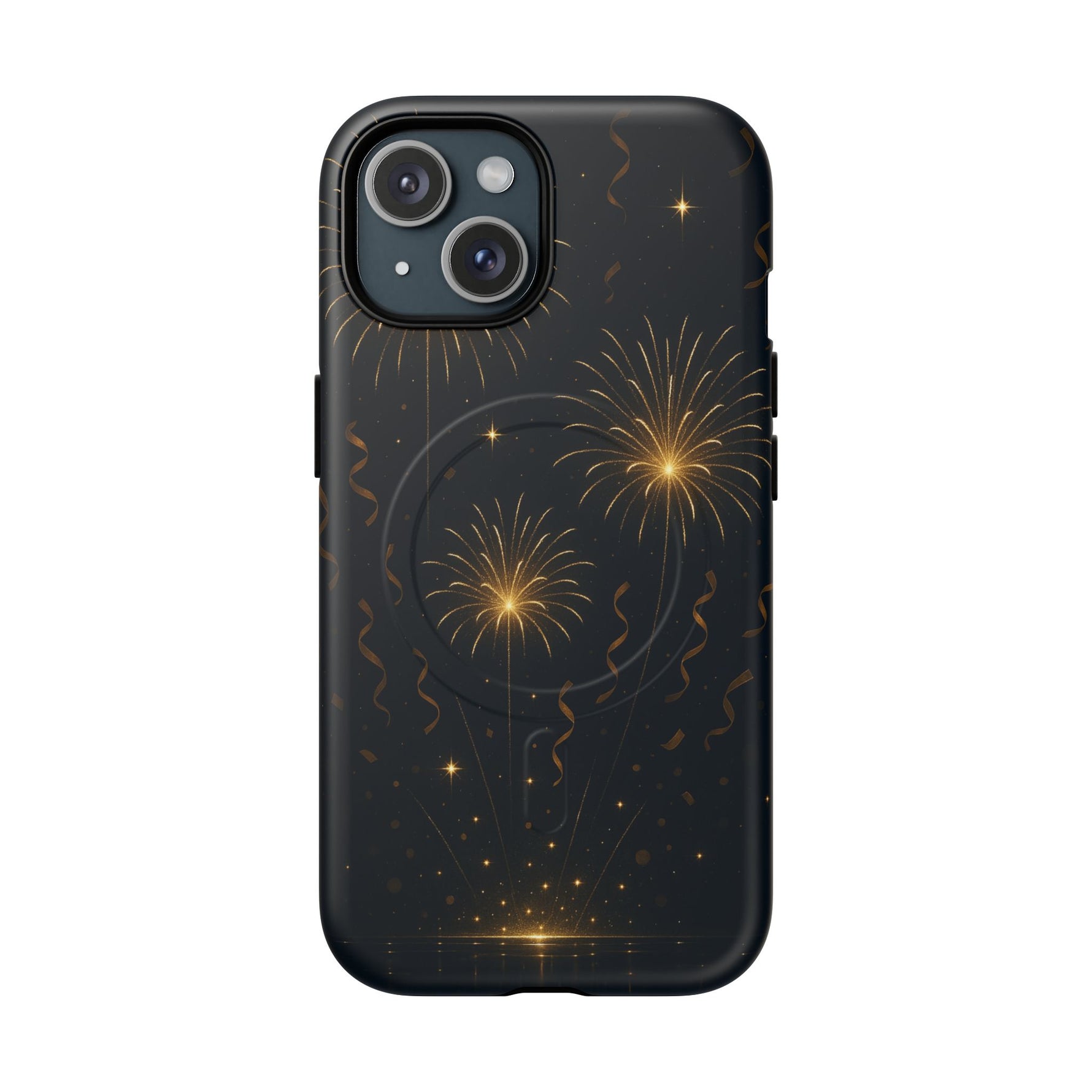Gold Fireworks Celebration iPhone Case with MagSafe - Shamo's