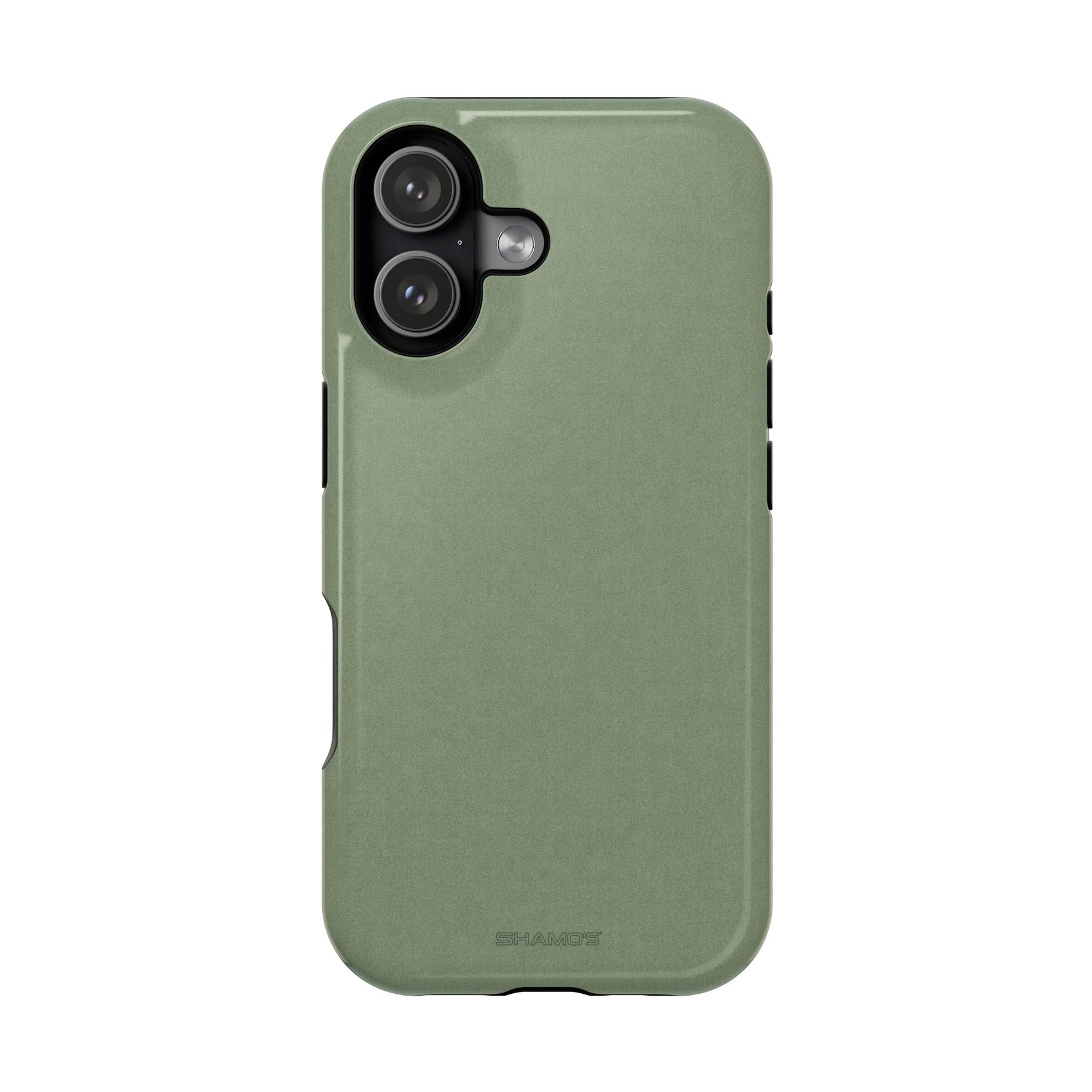 Olive Green MagSafe Compatible Impact-Resistant iPhone Case