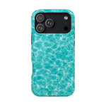 Turquoise Tide Crystal Clear Water MagSafe Phone Case – Tropical Aqua Ocean Ripple Protective Cover