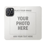 Personalized Flip Wallet Phone Case – Custom Photo & Text Wallet Cover