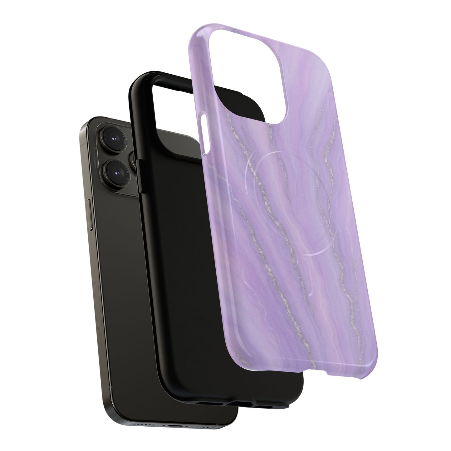 Lavender Marble iPhone Case with MagSafe
