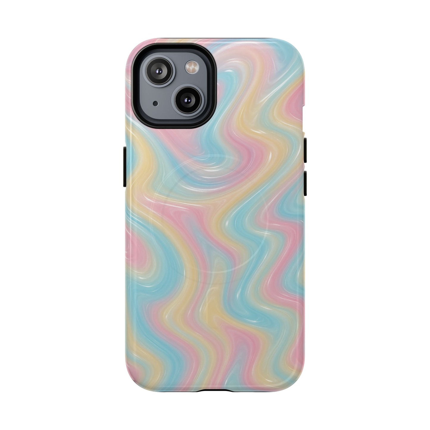 Rainbow Marble Swirl iPhone Case with MagSafe - Shamo's