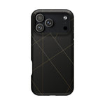 Black Geometric Design iPhone Case | MagSafe  Shamo's iPhone 17 Pro Max / Matte