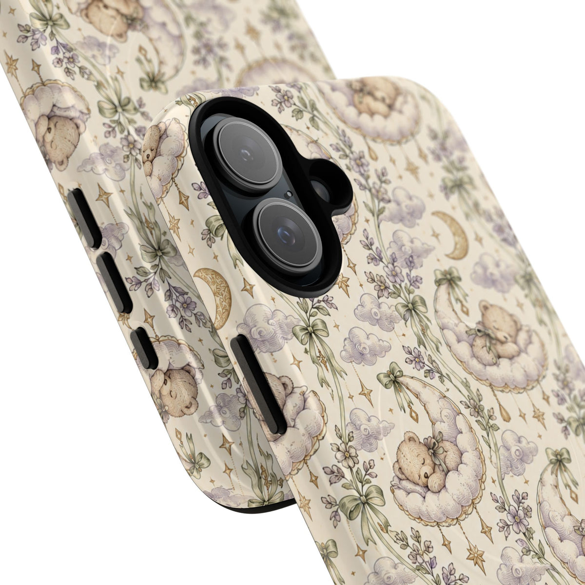 Dromerige wolkenknuffelbeer iPhone-hoesje met MagSafe