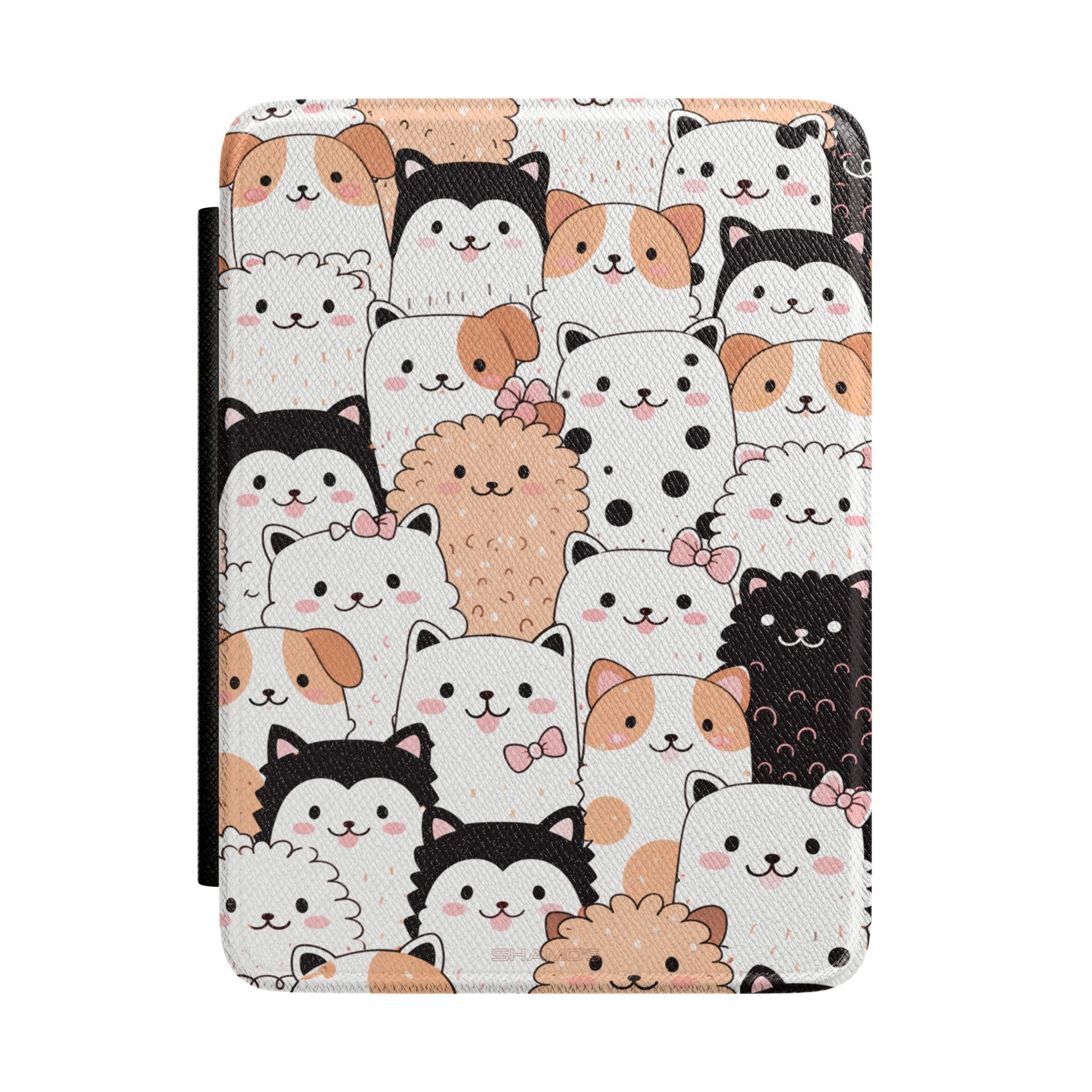 Cute Cats Kindle Case — Kawaii Cartoon Cat Pattern E-Reader Cover