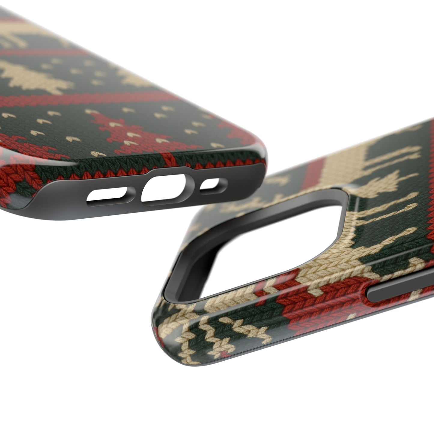 Holiday Reindeer Knit iPhone Case | compatible with MagSafe