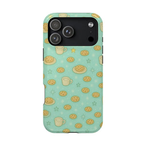 Cookie & Coffee Pattern Tough iPhone Case — Impact-Resistant  Shamo's iPhone 17 Pro Max / Glossy / Without gift packagin