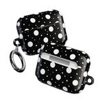 Polka Dot AirPod Case – Black & White Retro Spot Protective Cover