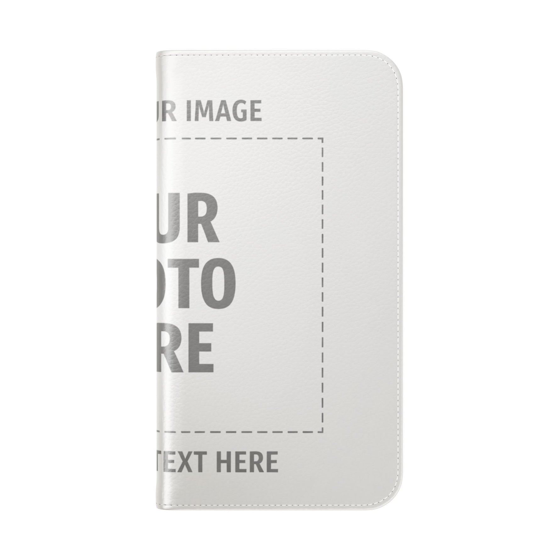 Personalized Flip Wallet Phone Case – Custom Photo & Text Wallet Cover