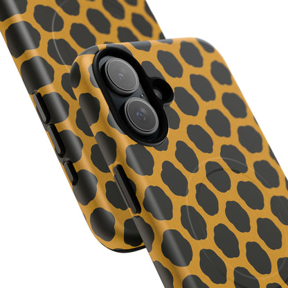 Stylish Leopard Pattern Magnetic iPhone Case | Compatible with MagSafe