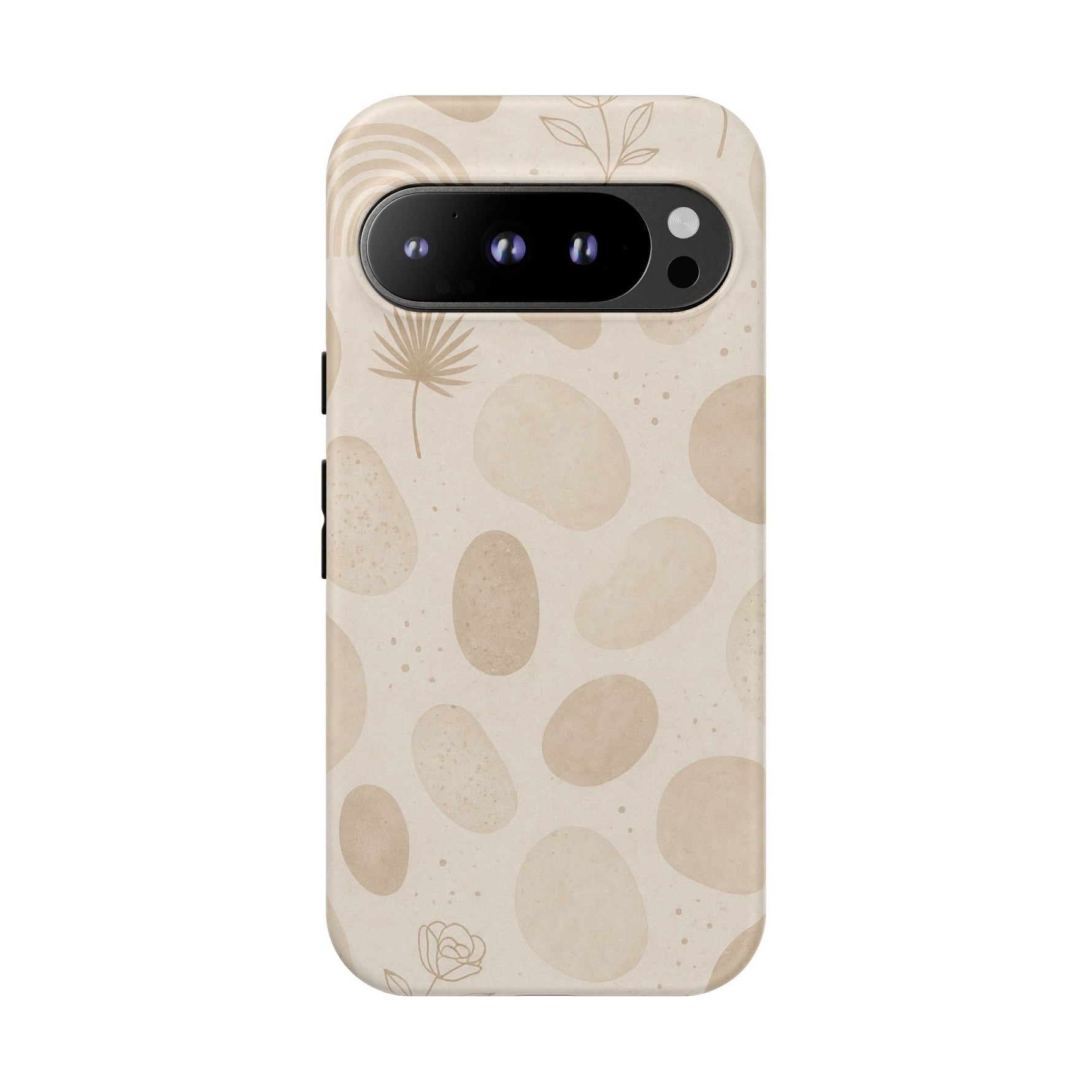 Neutral Pebble Pattern Tough iPhone Case  Shamo's