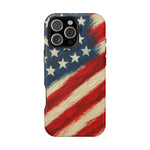 American Flag Tough Phone Case: Show Your Patriotism in Style  Shamo's iPhone 16 Pro Max / Matte