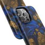 Blue Swirl & Burl Wood Impact iPhone Case | MagSafe compatible  Shamo's