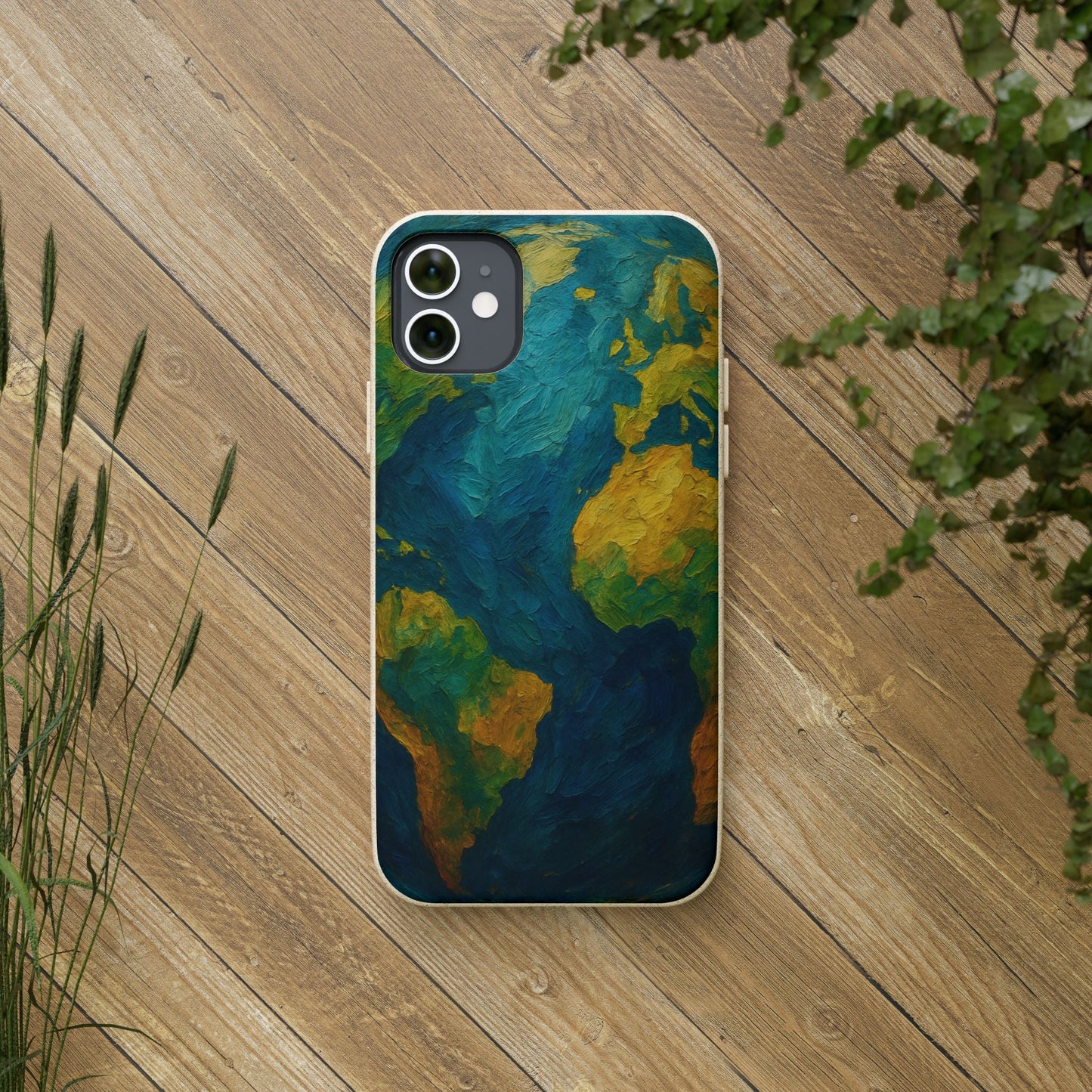 Biodegradable Phone Case — Earth Illustration Eco-Friendly Case  Shamo's